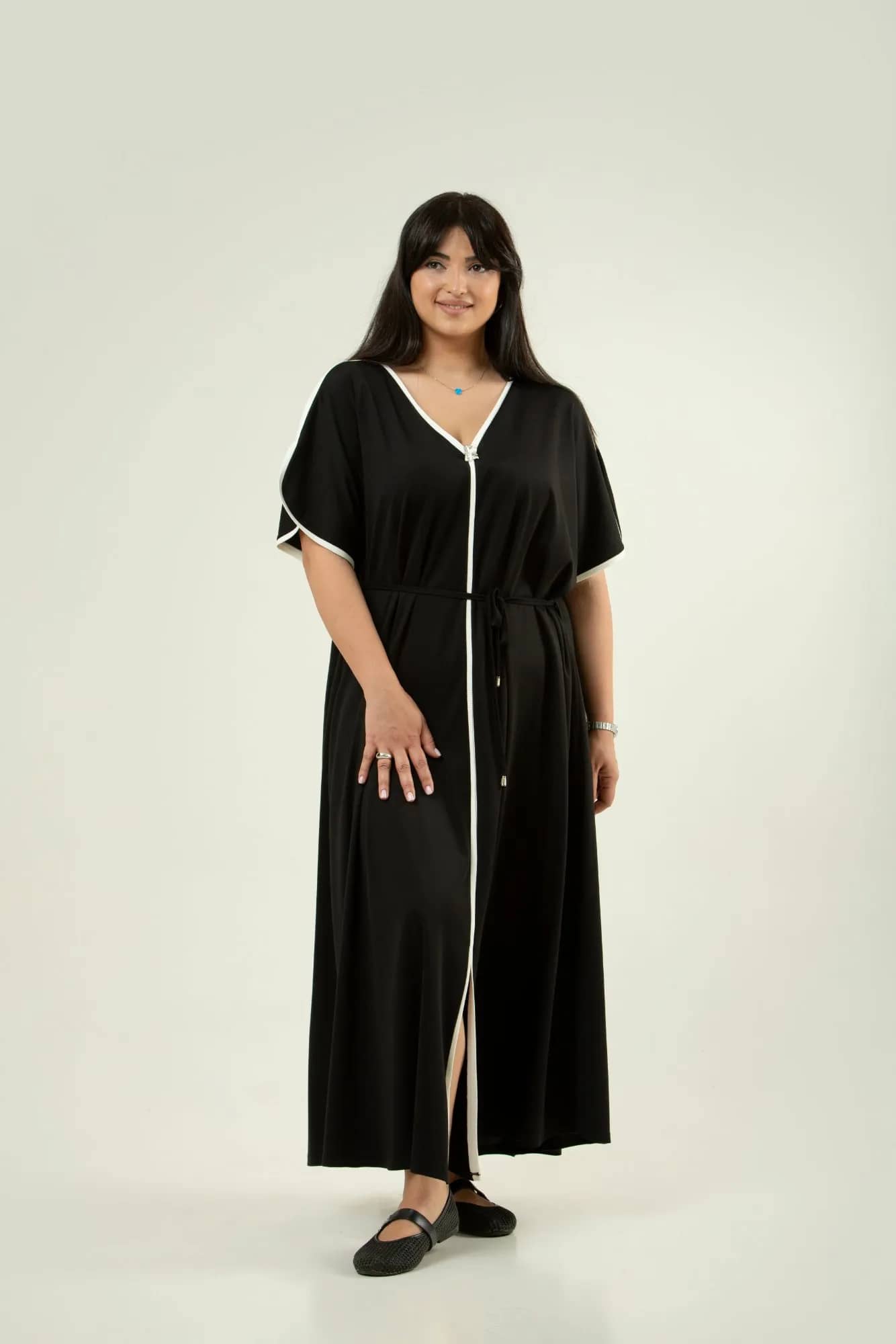 Loungewear Dress with Drawstring Waist