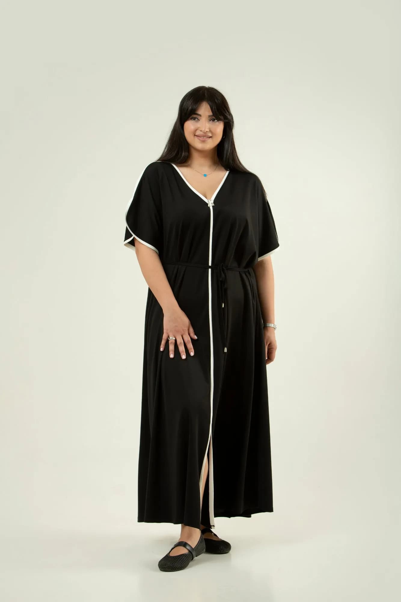 Loungewear Dress with Drawstring Waist